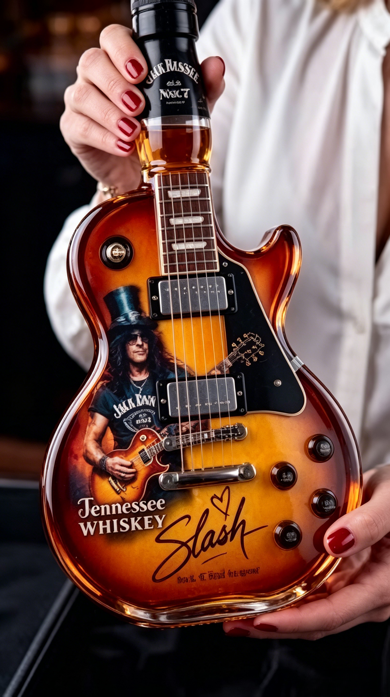 🎸 Rock‑N‑Roll Guitar‑Shaped Whiskey Decanter | Slash‑Inspired Liquor Bottle With Gift Box