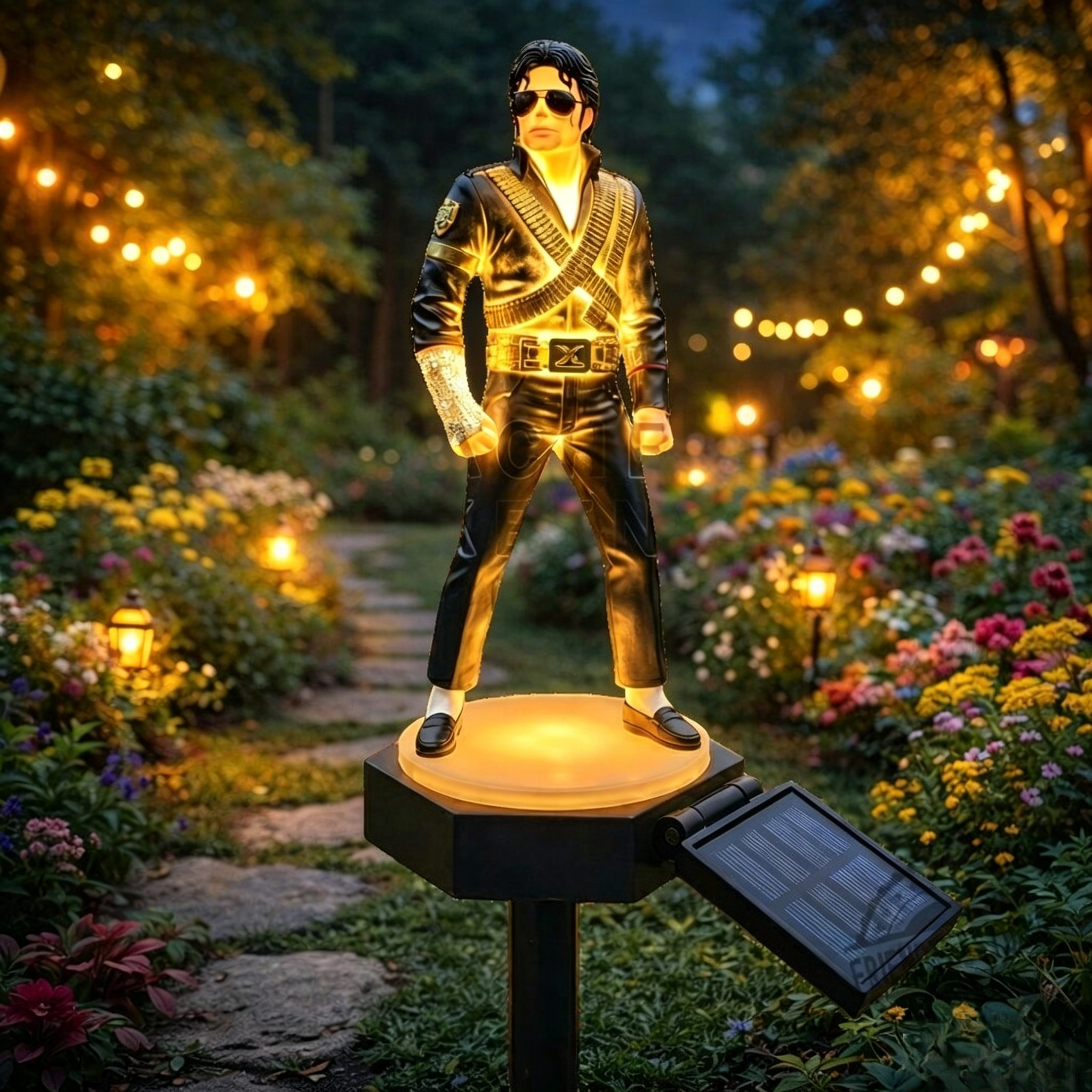 🕺 Michael Jackson Solar Garden Stake Light | King of Pop LED Outdoor Landscape Decor Lamp
