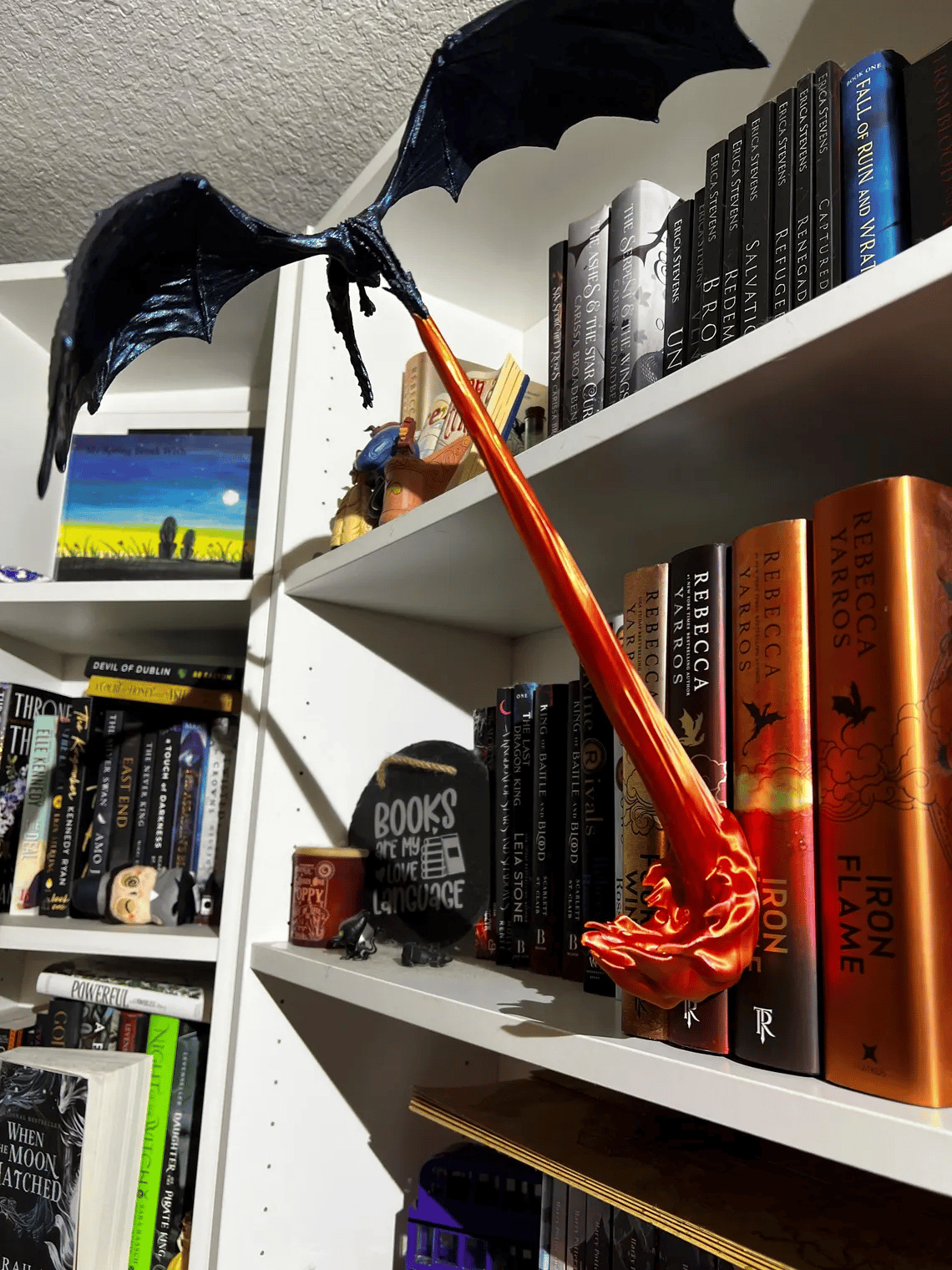 🐉Naotstore - Dragon Flame Book Nook