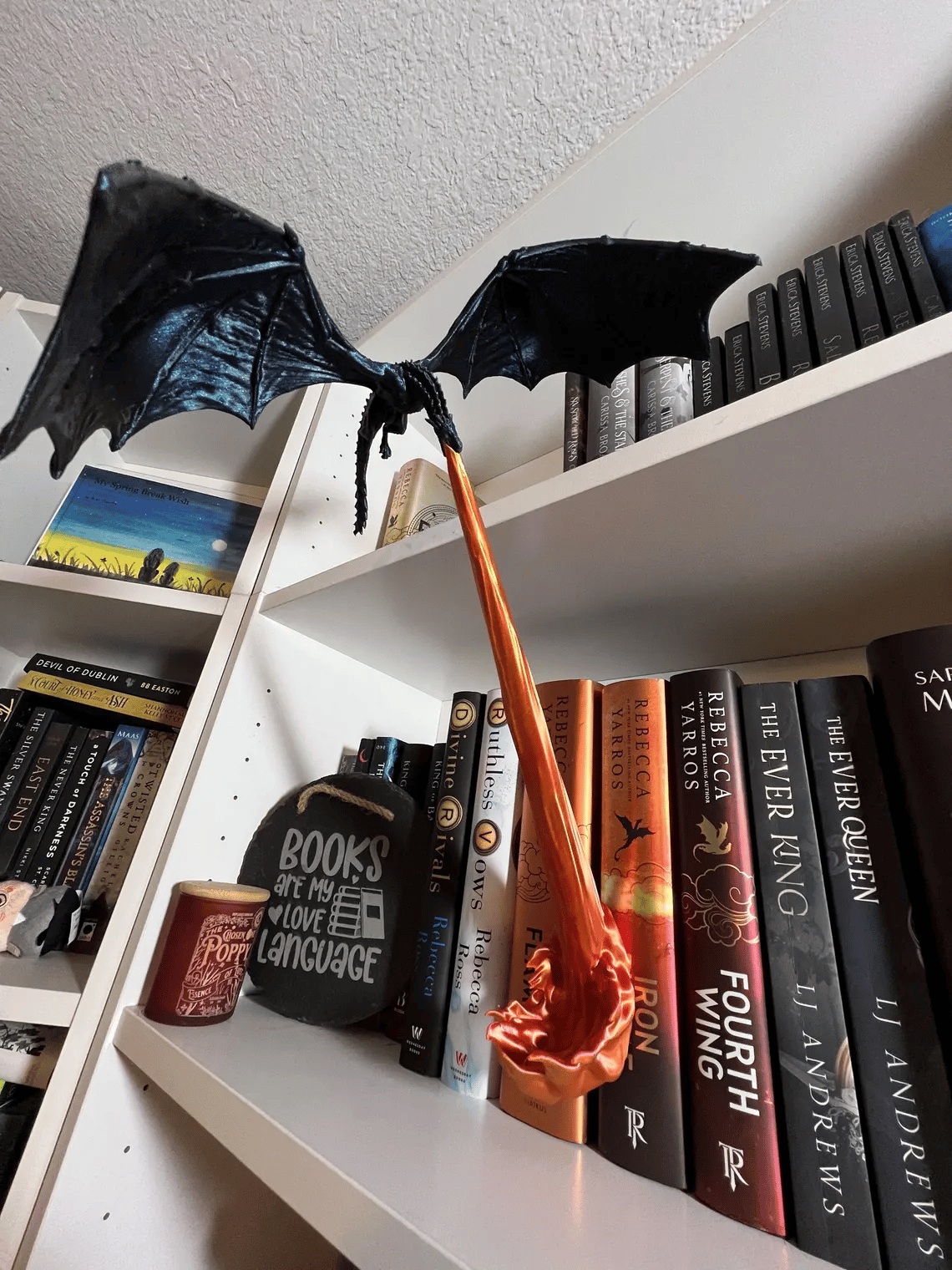 🐉Naotstore - Dragon Flame Book Nook