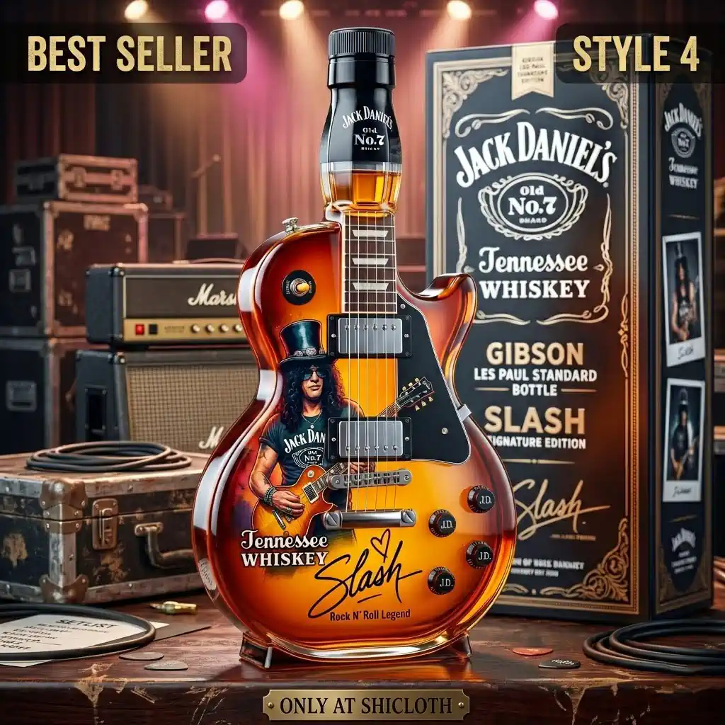🎸 Rock‑N‑Roll Guitar‑Shaped Whiskey Decanter | Slash‑Inspired Liquor Bottle With Gift Box