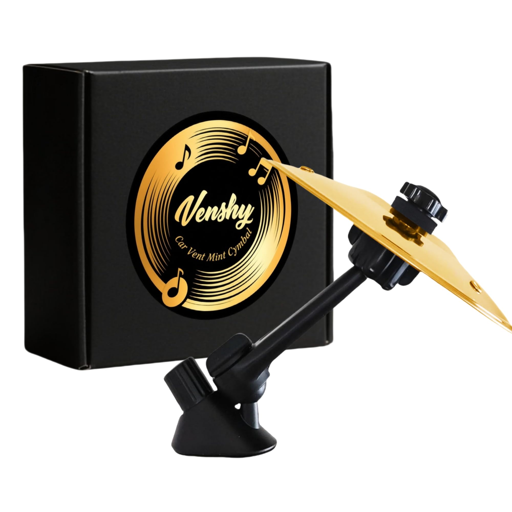 🥁 Mini Car Vent Crash Cymbal | Funny Viral Car Drum Percussion Accessory