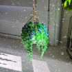 🌿 Green Bead Plant Suncatcher | Car Rearview Mirror & Window Hanging Ornament