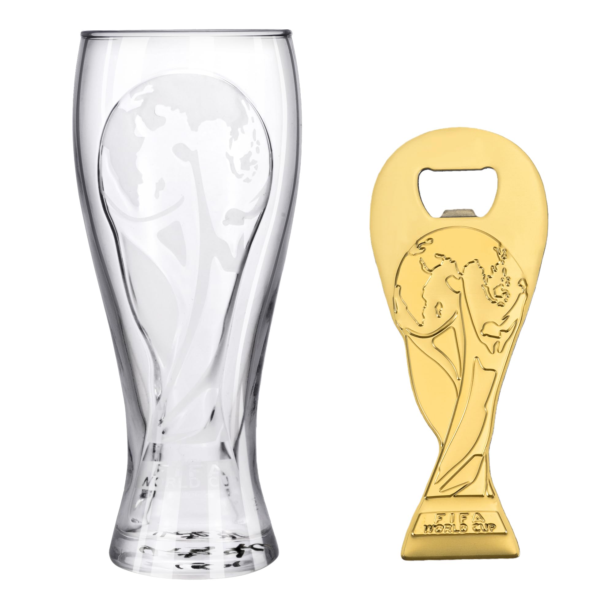 🏆 2026 FIFA World Cup Official Beer Glass & Trophy Bottle Opener Gift Set