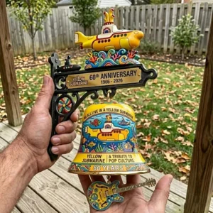 🛳️ The Beatles Yellow Submarine Anniversary Wall Doorbell Bell | Pop‑Culture Decor Door Chime