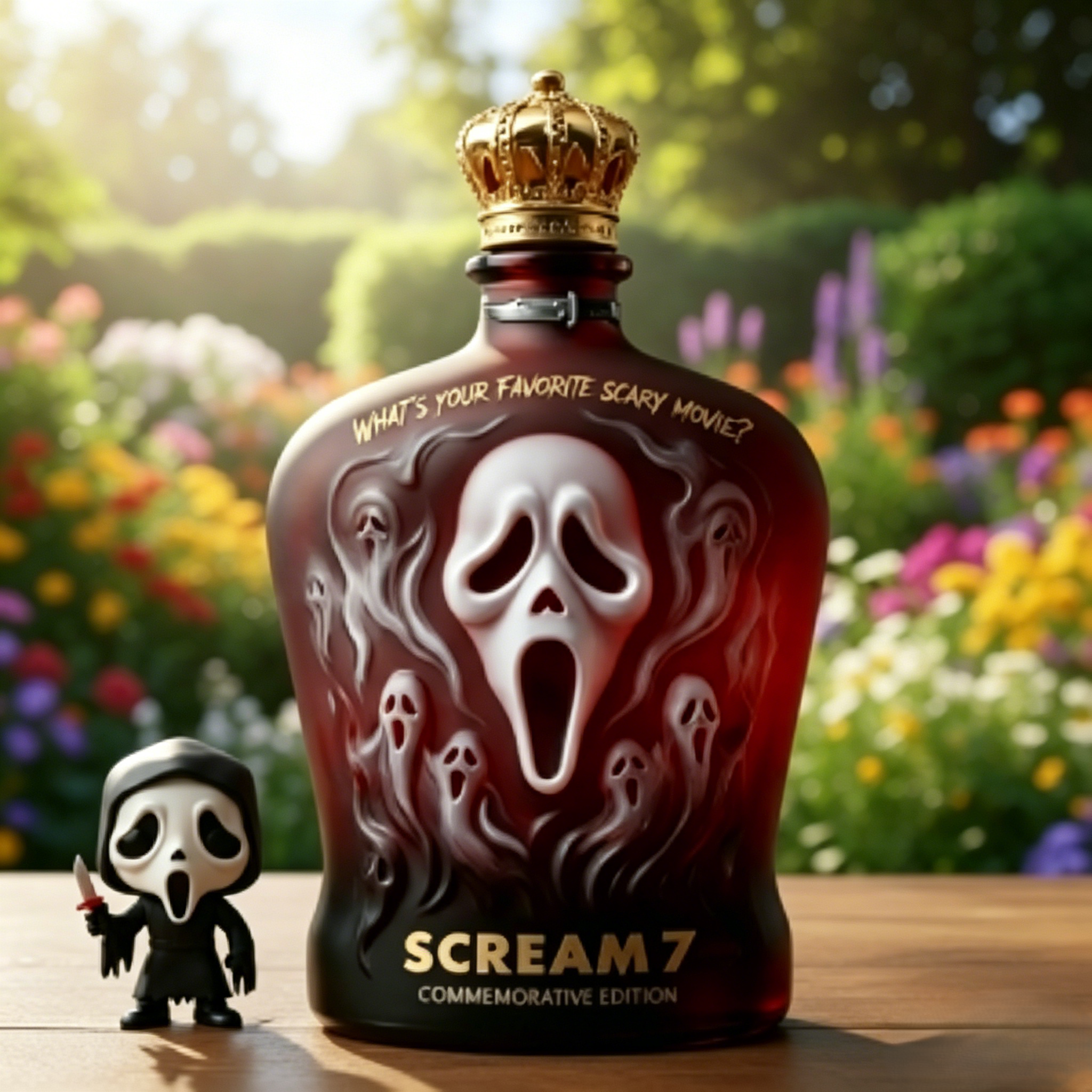 👻 Scream Ghost Face Whiskey Decanter | Horror Movie Themed Liquor Bottle