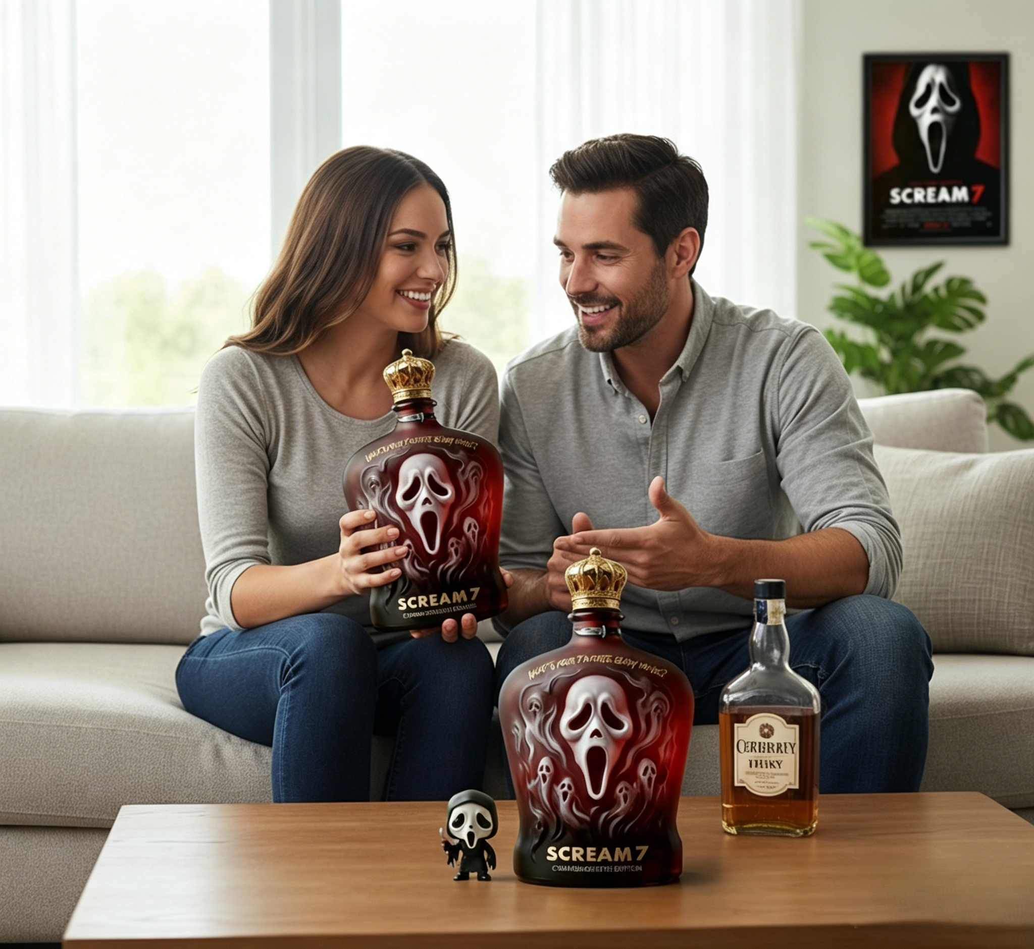 👻 Scream Ghost Face Whiskey Decanter | Horror Movie Themed Liquor Bottle
