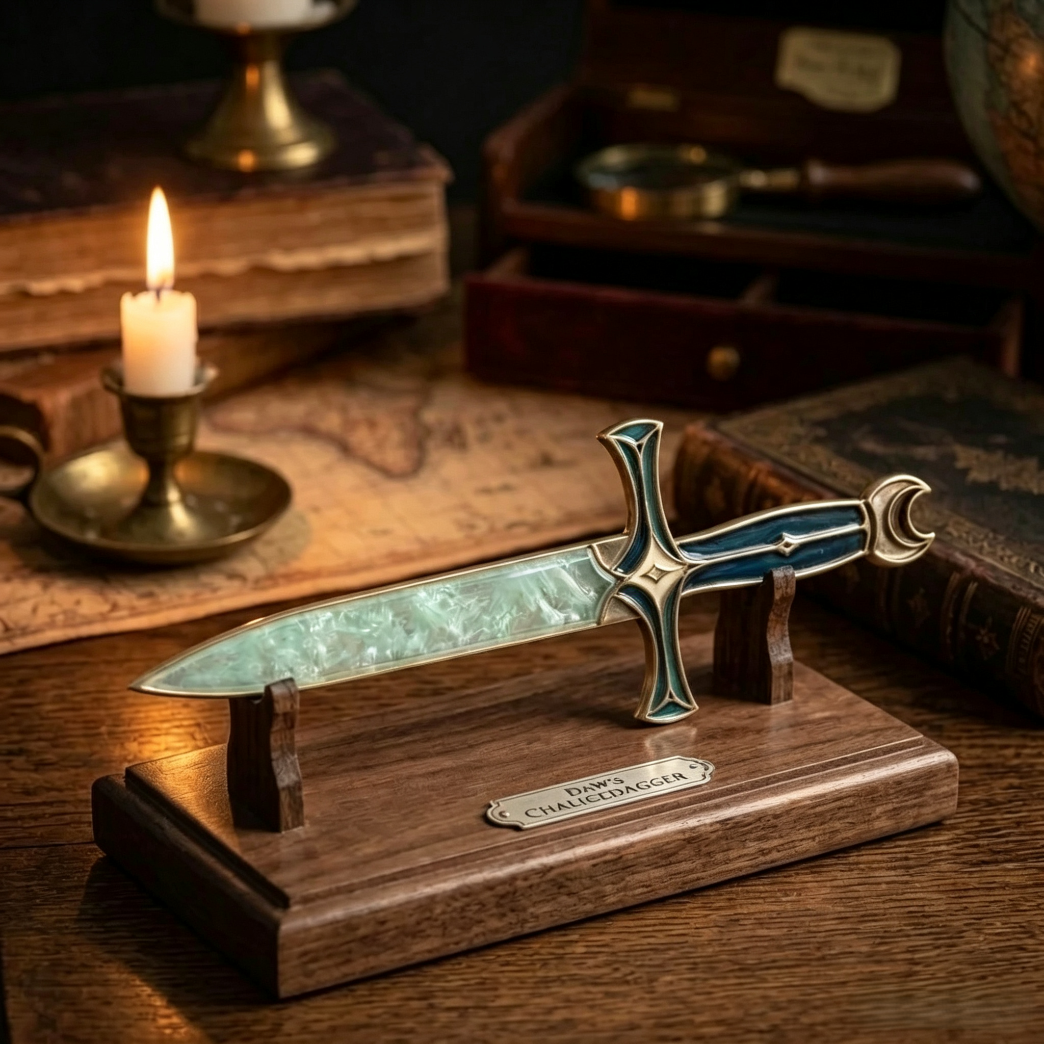 Fantasy Lunar Athame Ritual Dagger