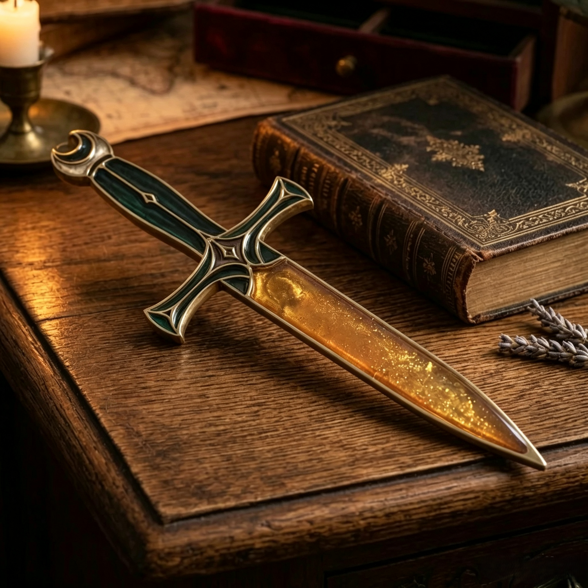 Fantasy Lunar Athame Ritual Dagger