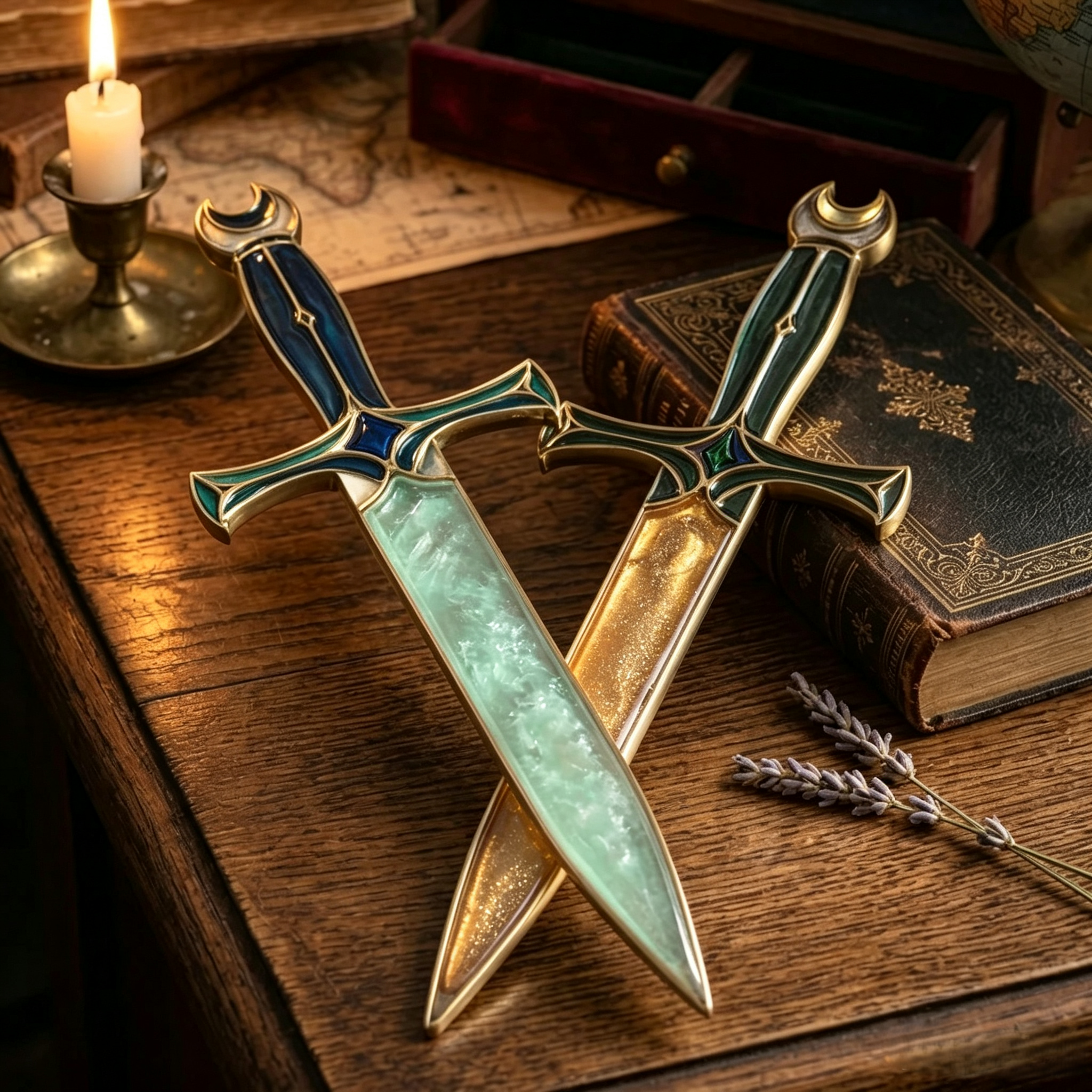 Fantasy Lunar Athame Ritual Dagger