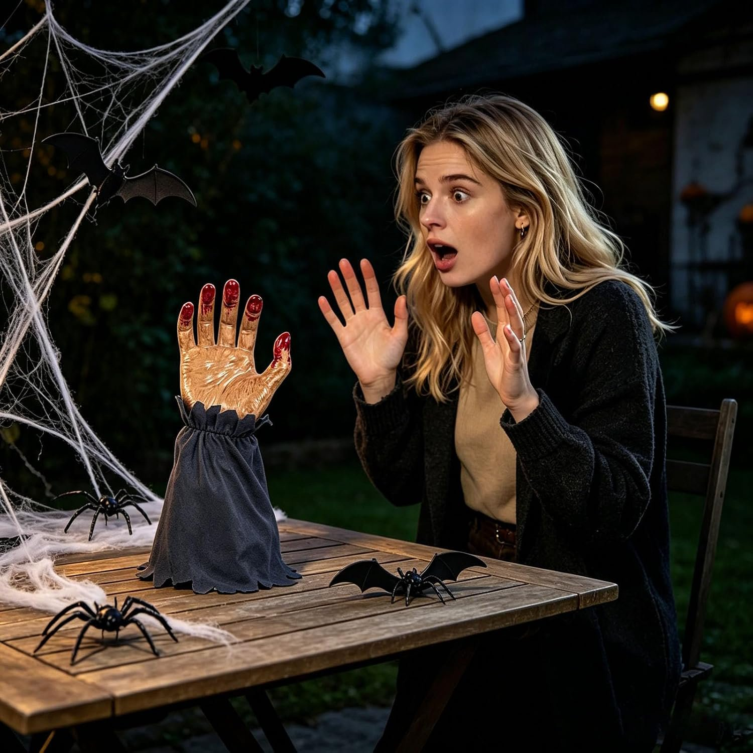 🧟Animated Jumping Zombie Witch Hand Halloween Decor