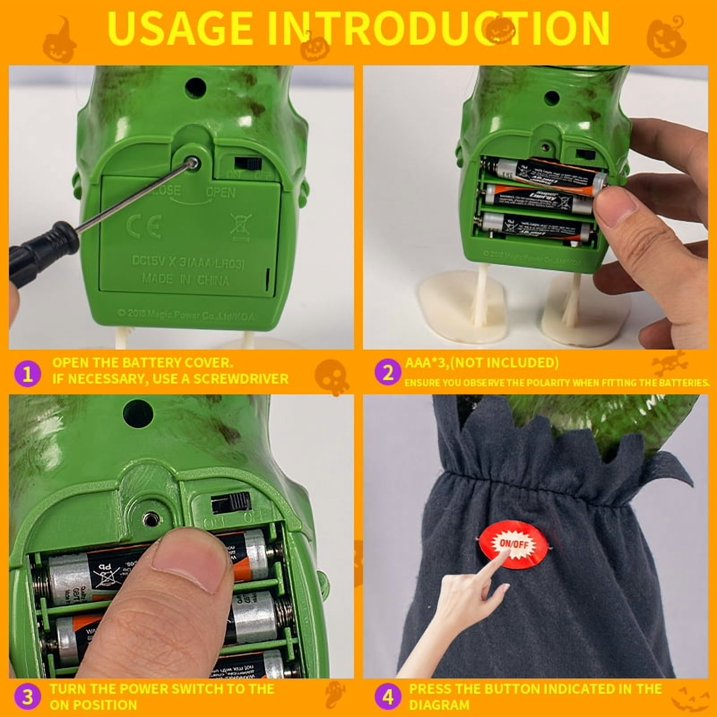 🧟Animated Jumping Zombie Witch Hand Halloween Decor