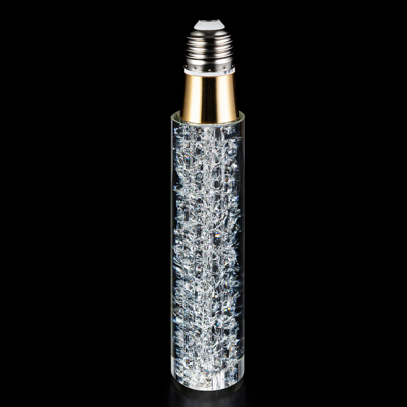 💡Cracked Crystal Tubular LED Filament Edison Light Bulb