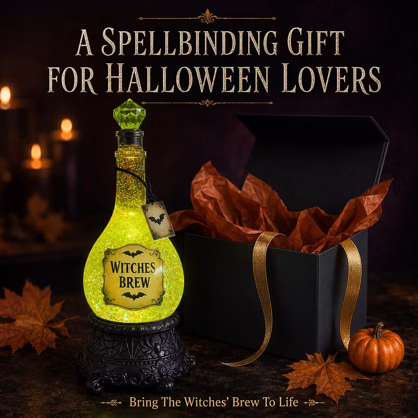 🧙✨Lighted Enchanted Tonic Poison Bottle Glitter Globe