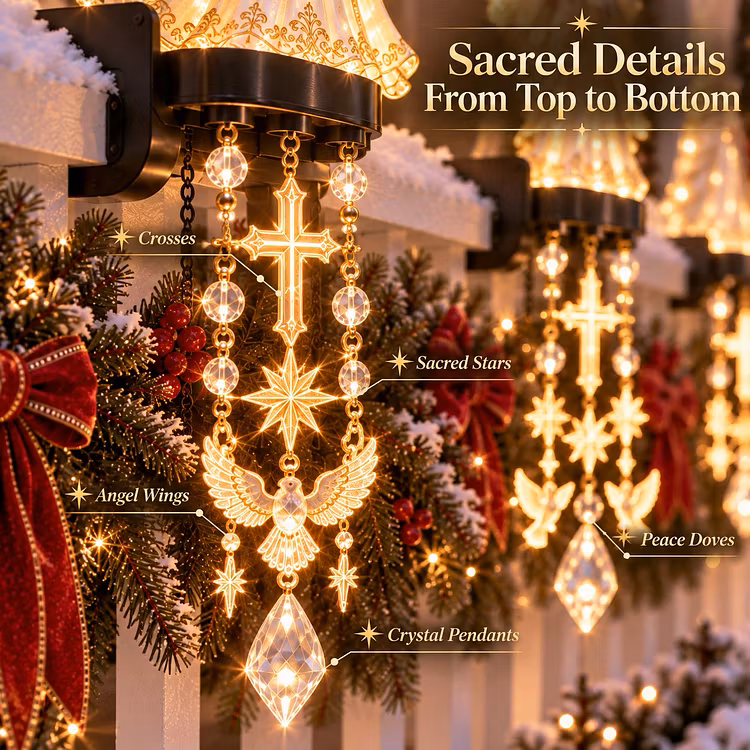 🔥✨ Sacred Christmas Railing Lights