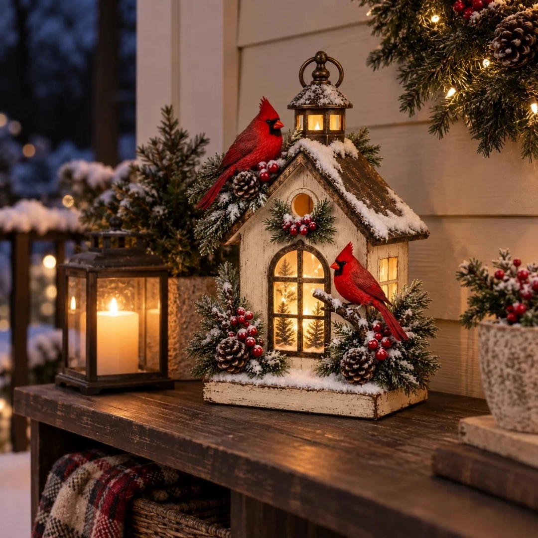 🐦🏡A Little Winter Home for Cardinal Lovers