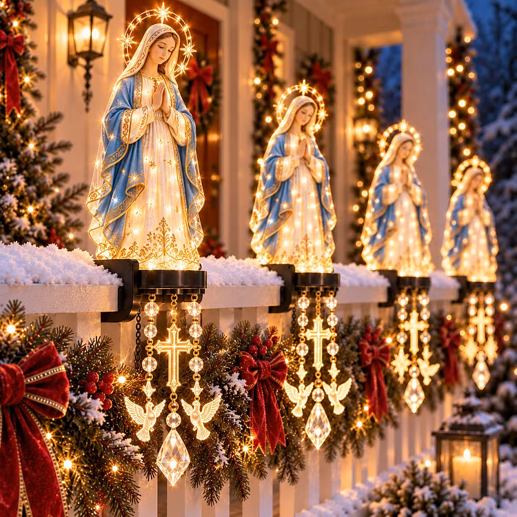 🔥✨ Sacred Christmas Railing Lights