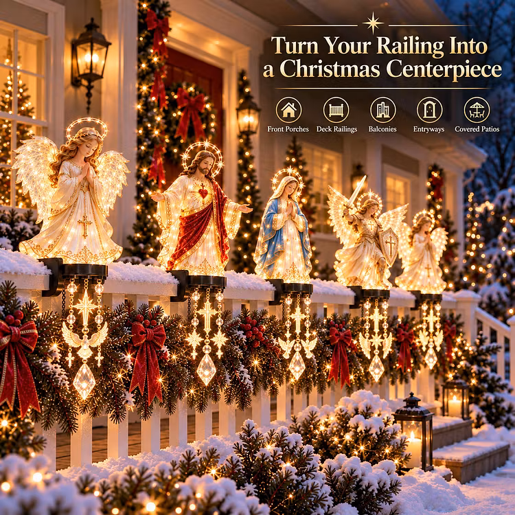 🔥✨ Sacred Christmas Railing Lights