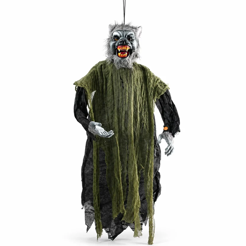Hanging Werewolf Halloween Animatronic Decor
