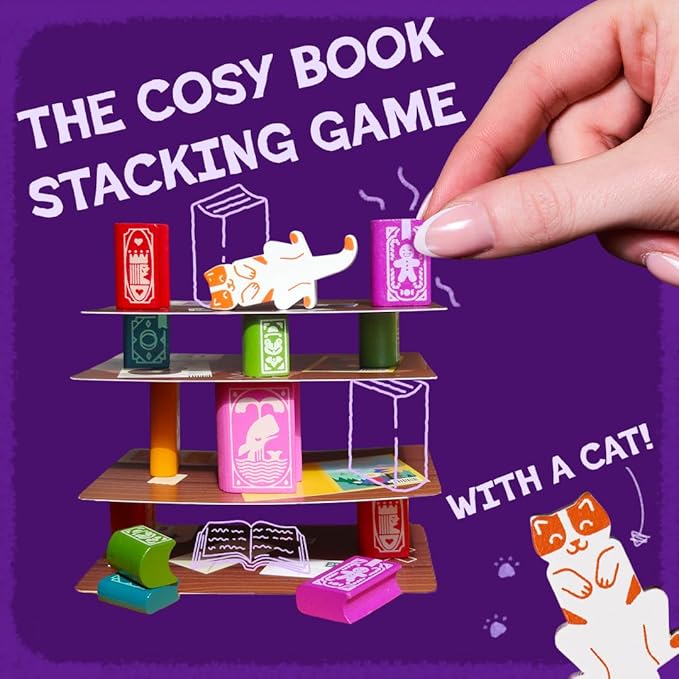 Bookshelf Mini Cooperative Stacking Travel Game
