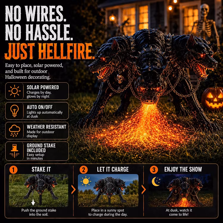 🔥Fire-Breathing Solar Garden Light