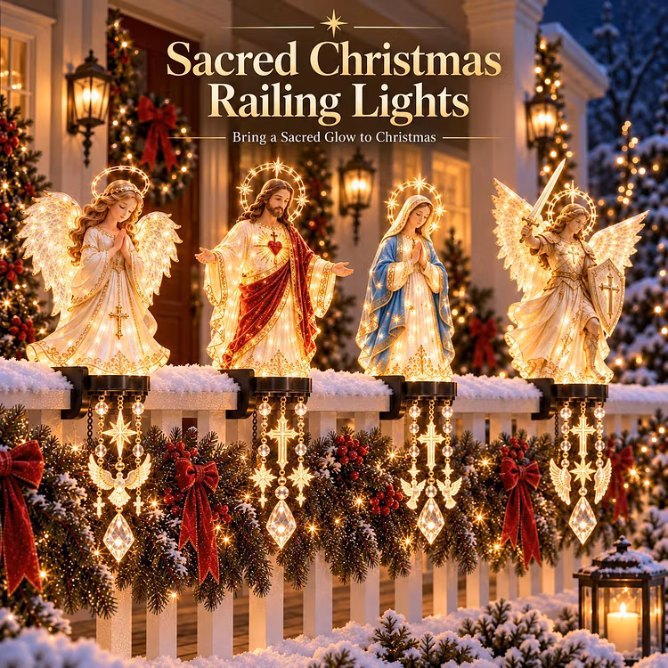 🔥✨ Sacred Christmas Railing Lights