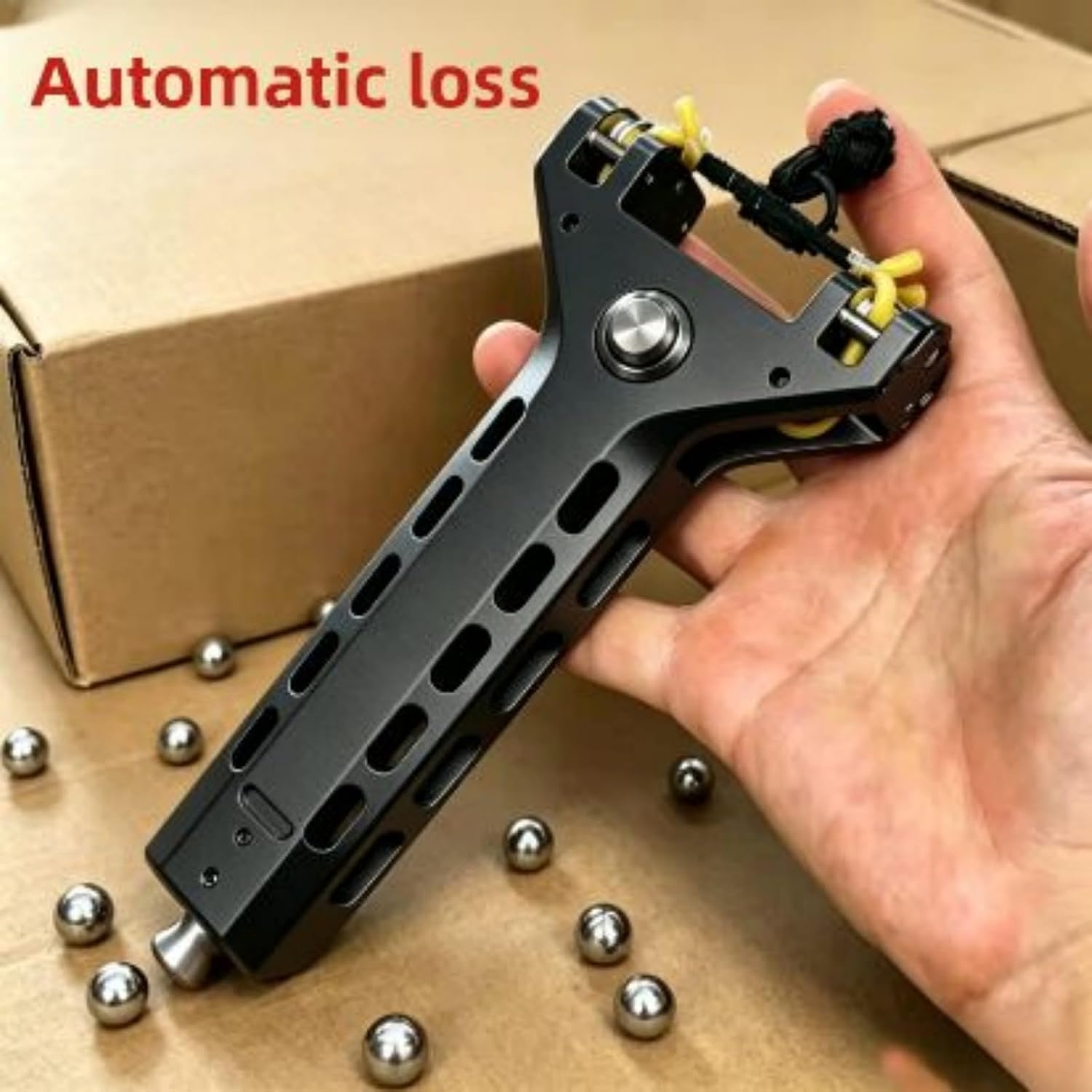 🔥Last Day 49% OFF 💗Automatic Slingshot with Magazine – Rapid Fire, Precision Accuracy 🎯🔫