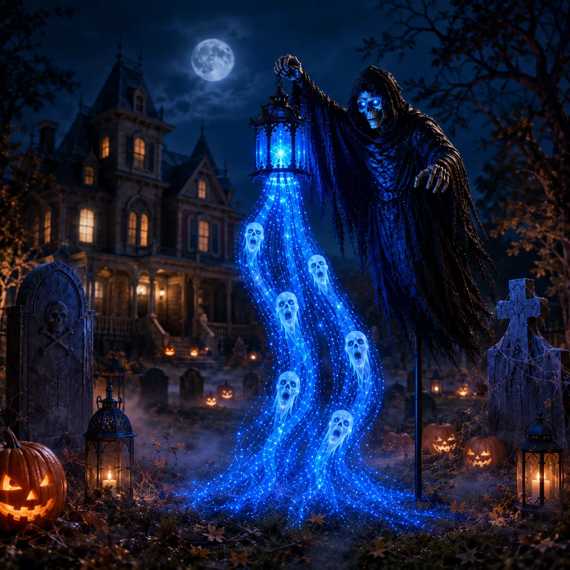 💀 Halloween Haunted Yard Lights – Solar Spirit Character Collection👻