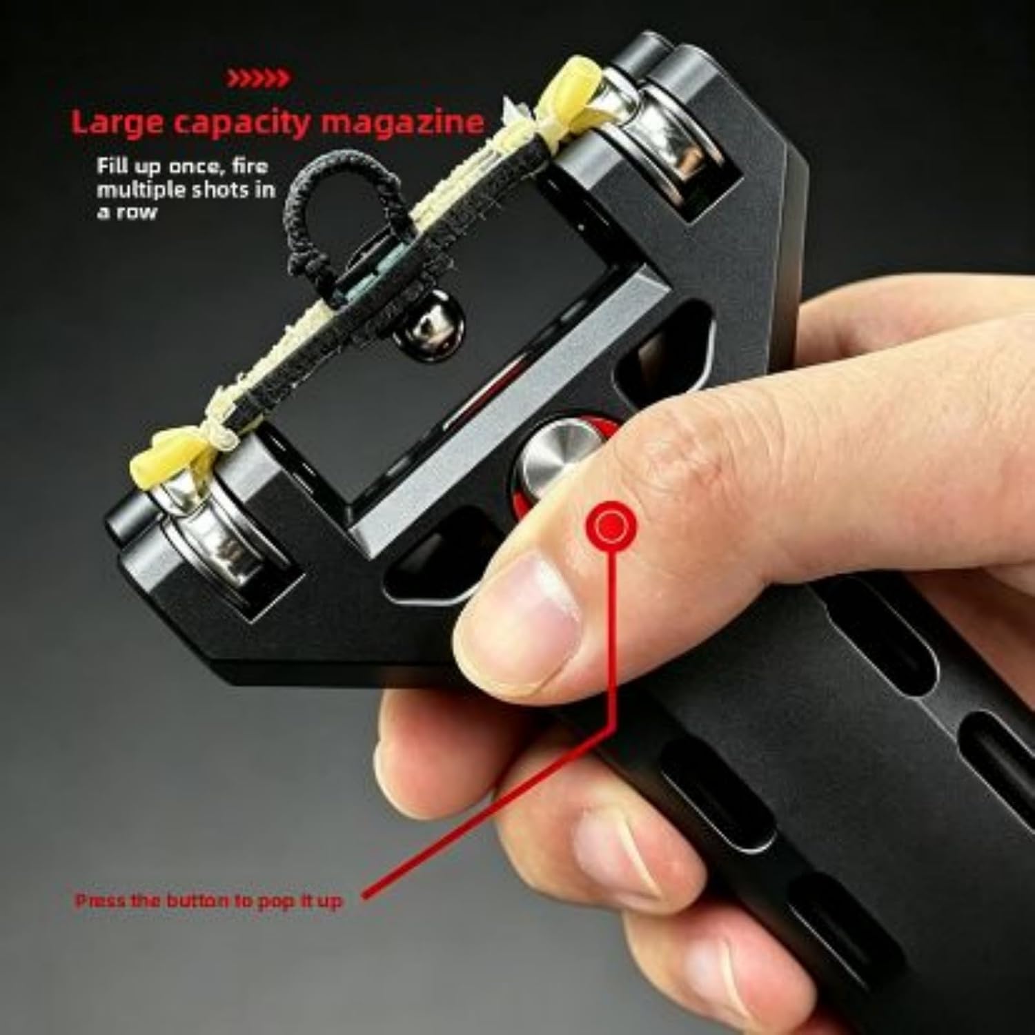 🔥Last Day 49% OFF 💗Automatic Slingshot with Magazine – Rapid Fire, Precision Accuracy 🎯🔫
