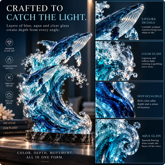 🌊Ocean Spirit Whale Sculpture