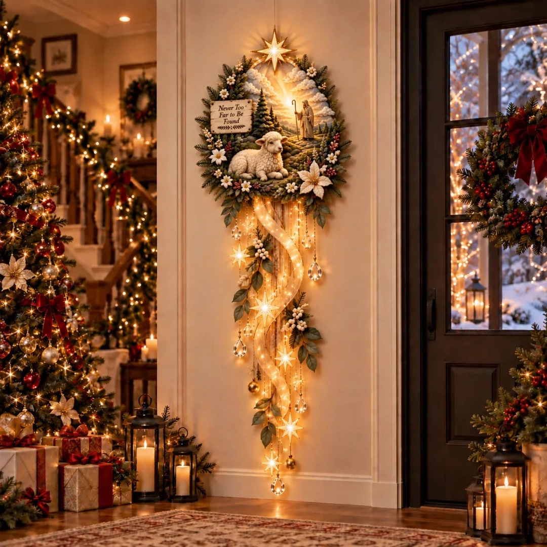 ✝️ Nativity Starfall Wall Light | Warm Golden Bethlehem Glow for Christmas Walls & Faith-Filled Homes ⭐