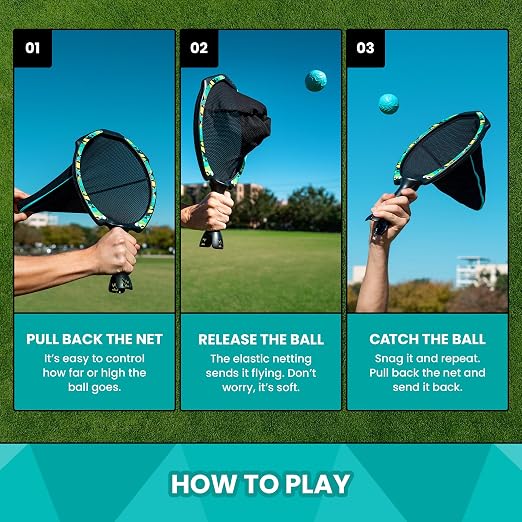SlingAir Slingshot Catch & Launch Toss Ball Game Set