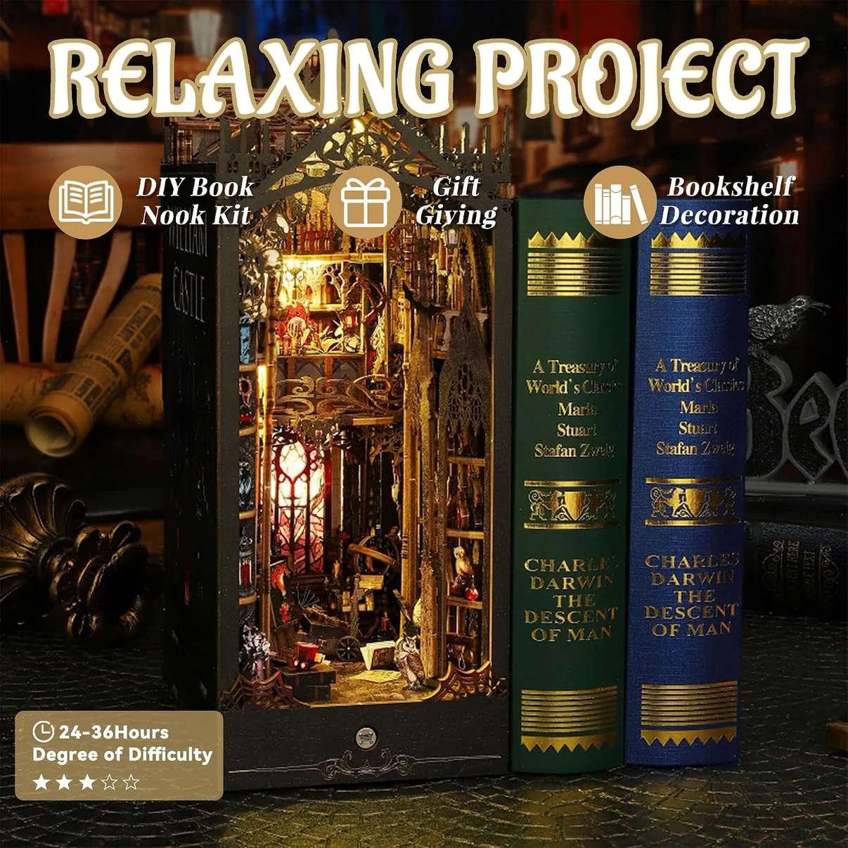 👻Horror Gothic DIY Book Nook Kit