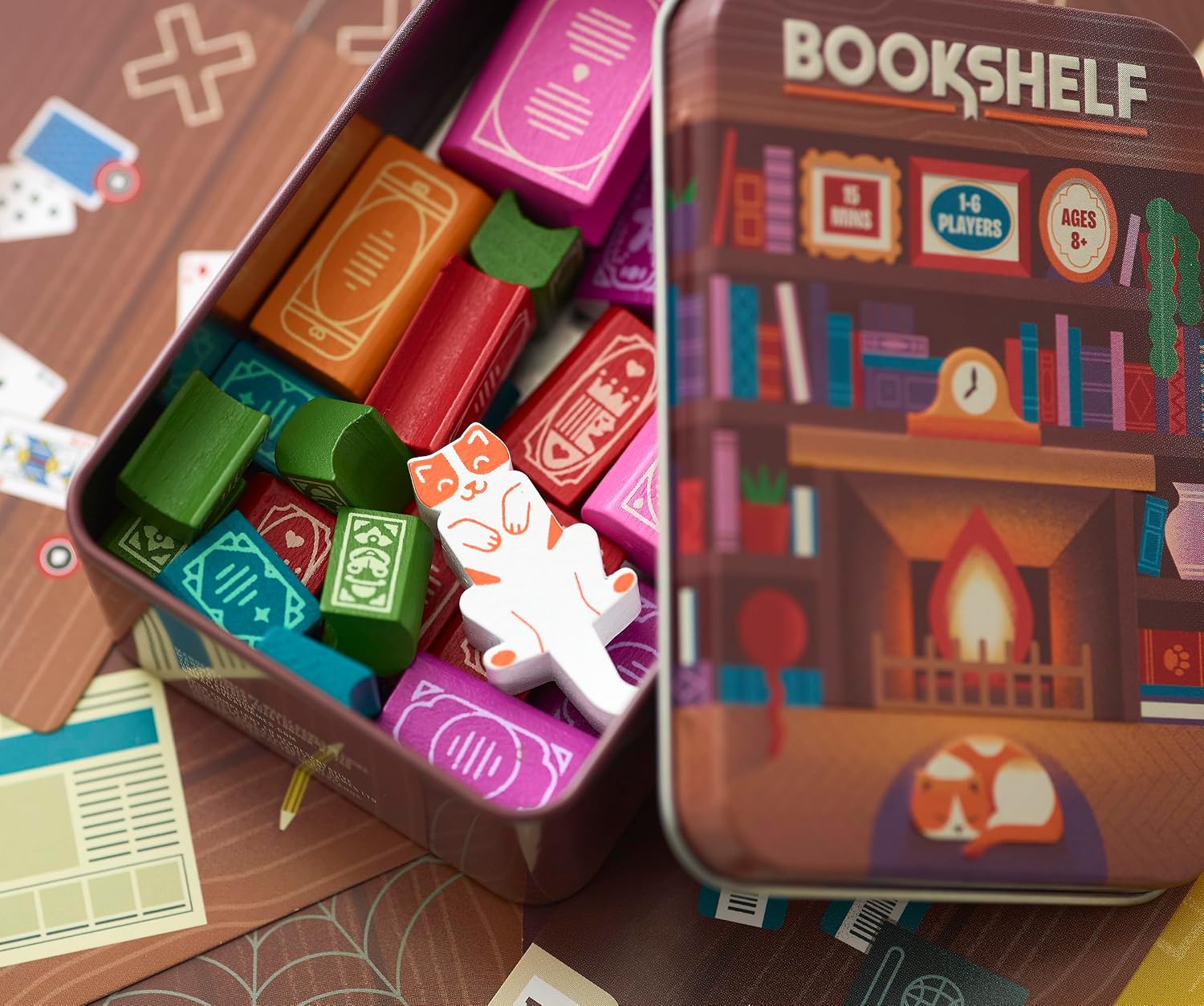 Bookshelf Mini Cooperative Stacking Travel Game