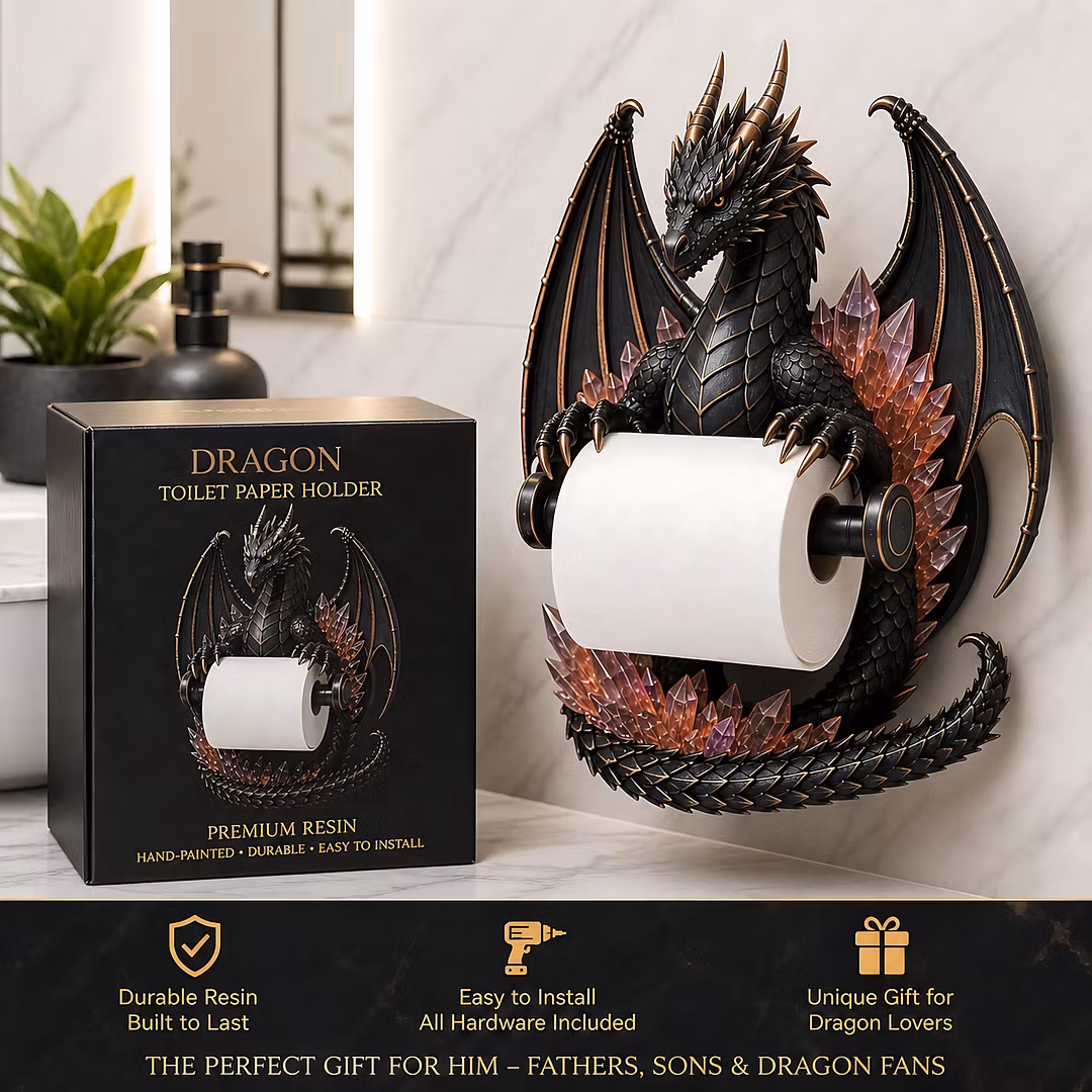 🐉Dragon Toilet Paper Holder Wall Mount