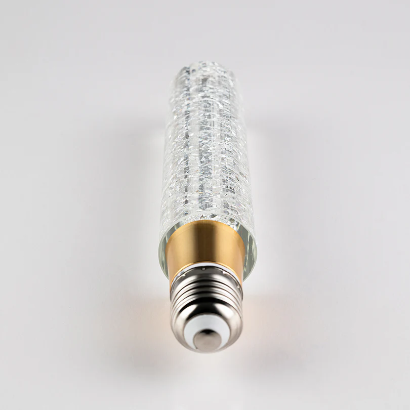 💡Cracked Crystal Tubular LED Filament Edison Light Bulb