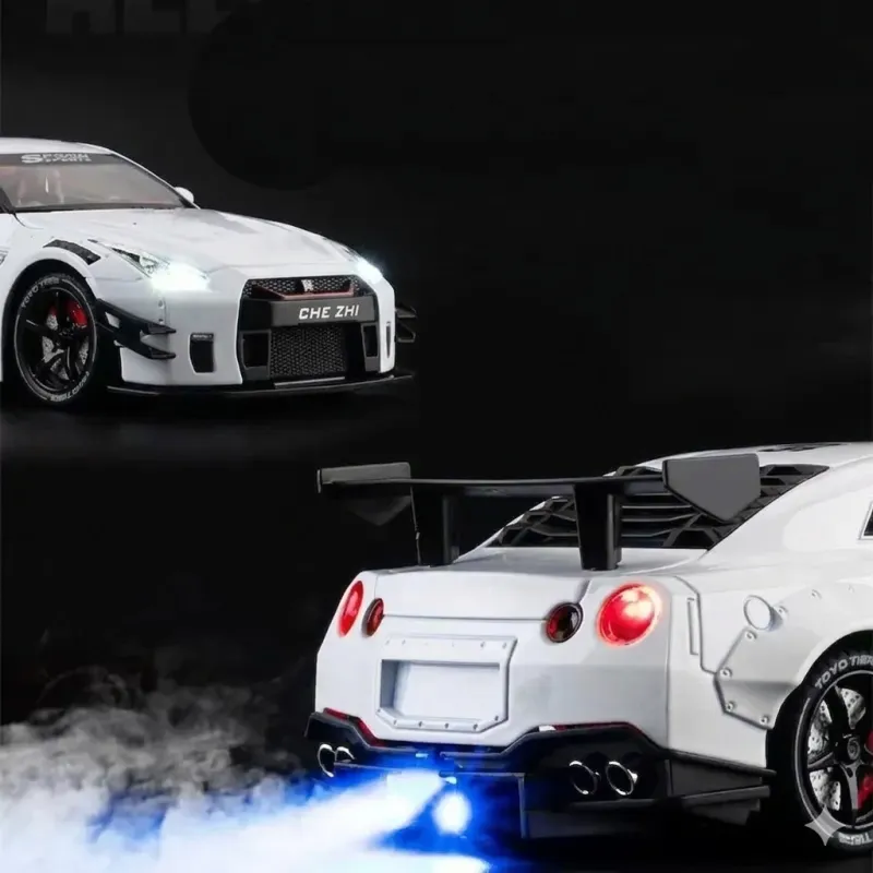 Hypercar Alarm Clock with Engine Sound, Exhaust Effect & LED Lights – Desk Gift for Car Lovers