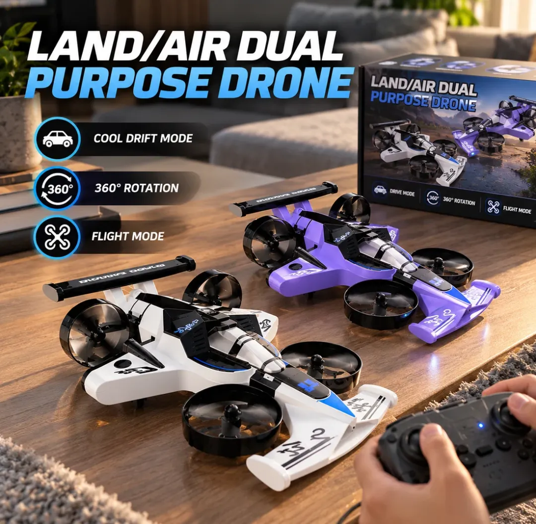 2‑in‑1 Flying RC Car Land Air Dual Purpose Drone