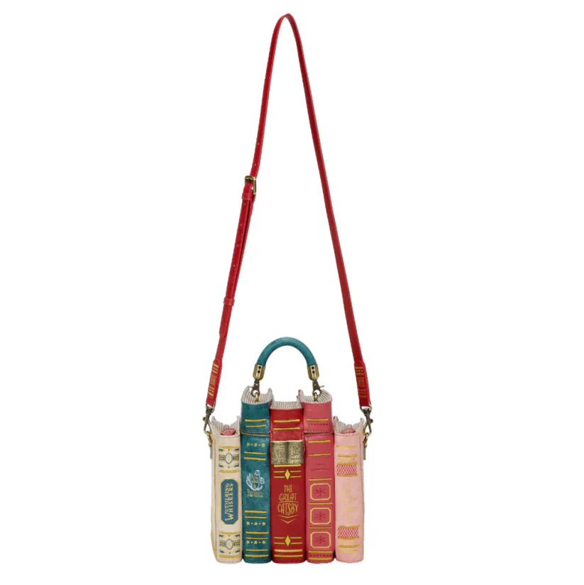 📚Vintage Stacked Novel Book Box Handbag, Literary Book Lover Crossbody Satchel