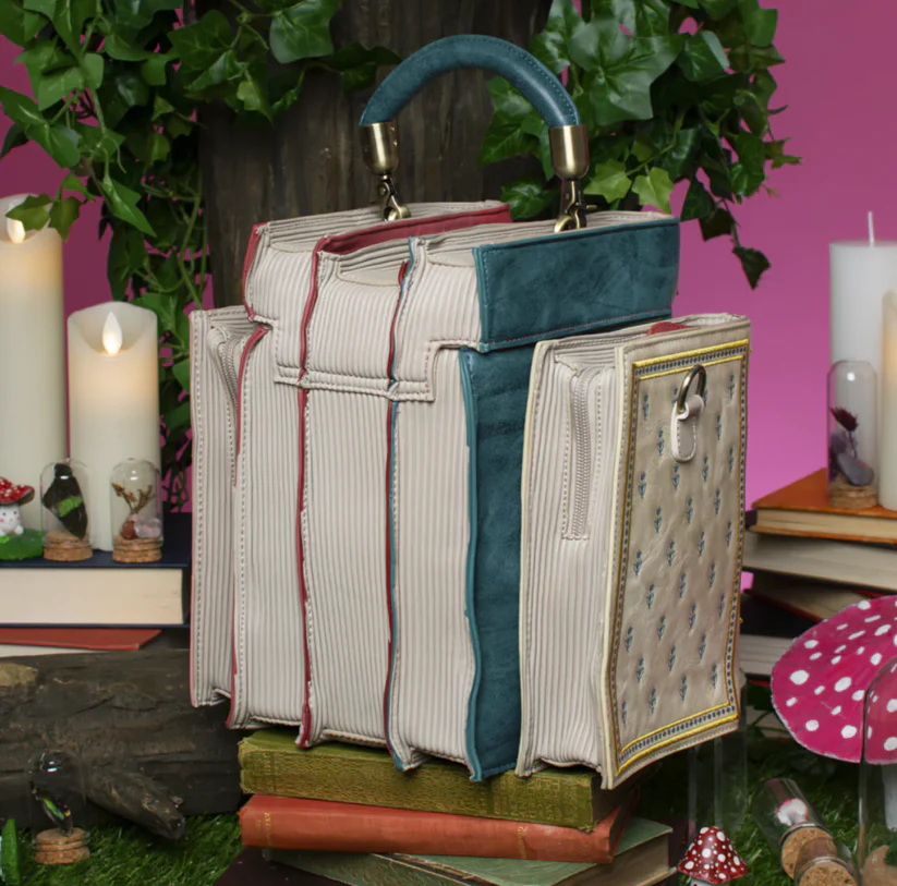 📚Vintage Stacked Novel Book Box Handbag, Literary Book Lover Crossbody Satchel