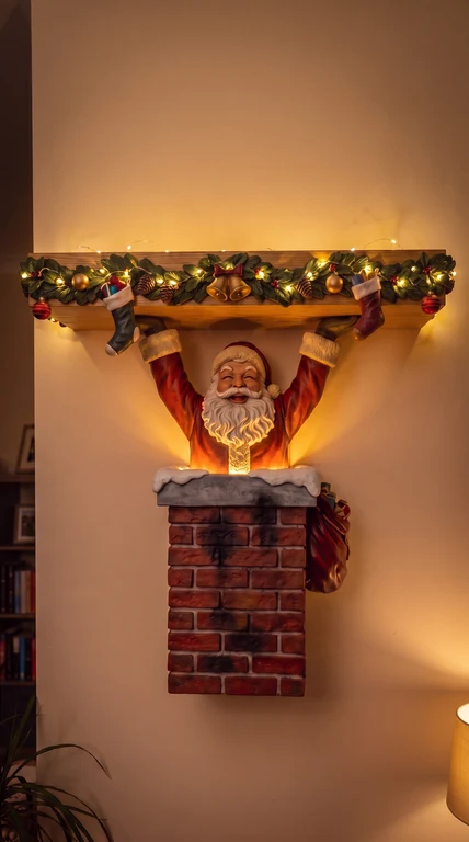 🎅Christmas 3D Sculpture Wall‑Mount Shelf