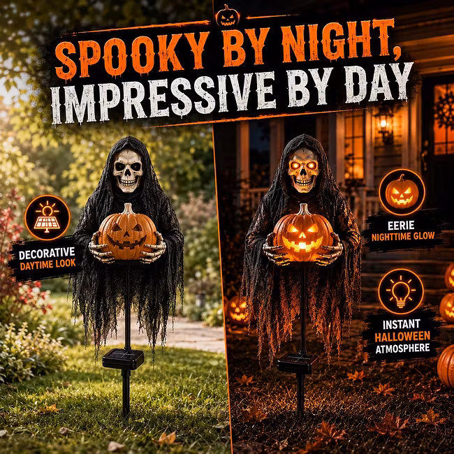 💀 Soul Collector Pumpkin Edition Animated Halloween Yard Decoration