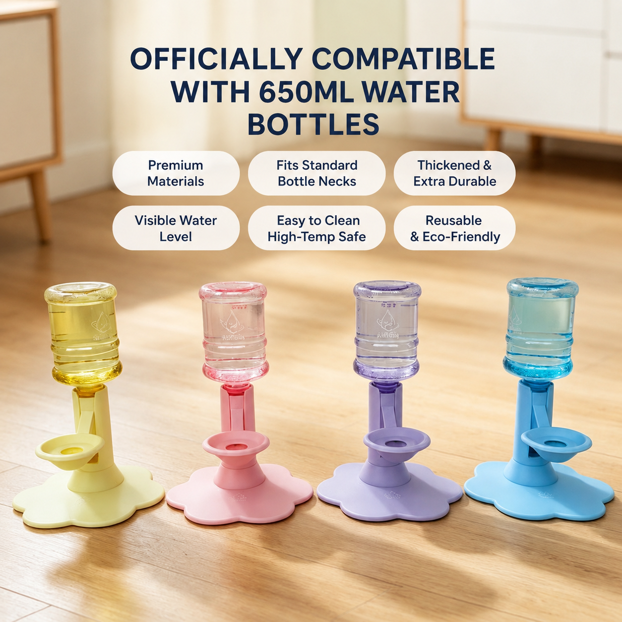Wireless automatic cat water fountain with flowing fresh water