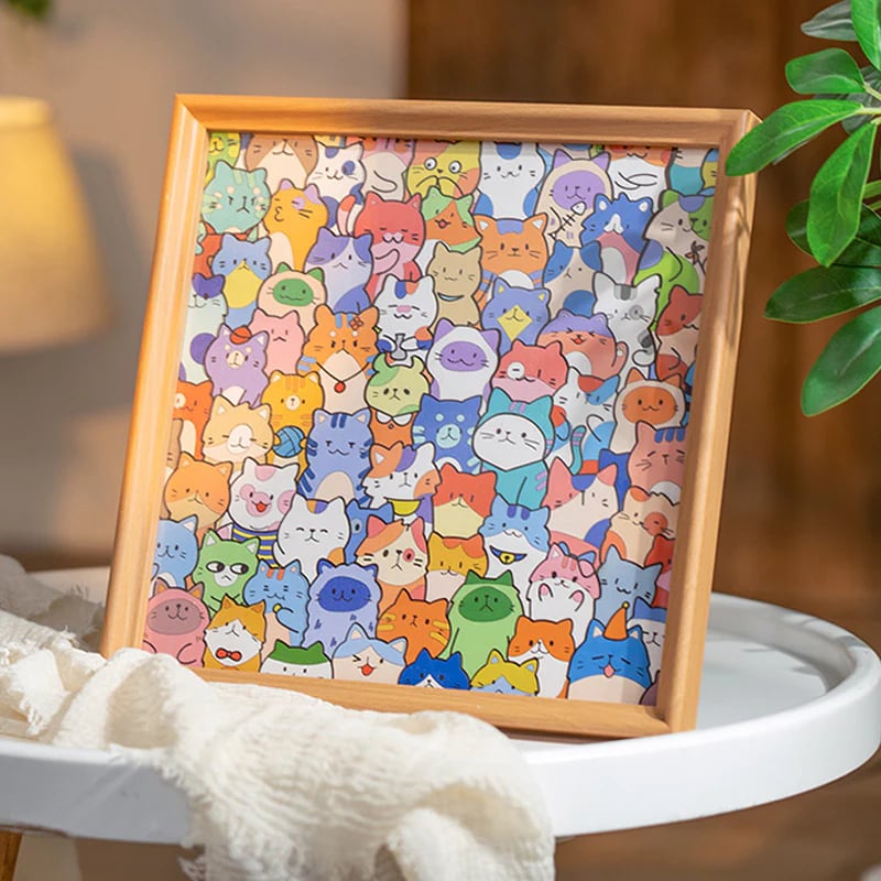 Cat puzzle design demo