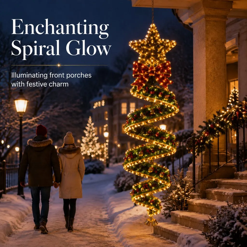 🎄Christmas Magic Spiral Hanging LED Light Collection