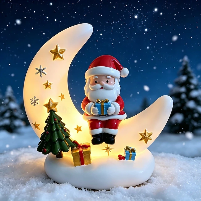 🌙Christmas Moon Shape LED Night Light