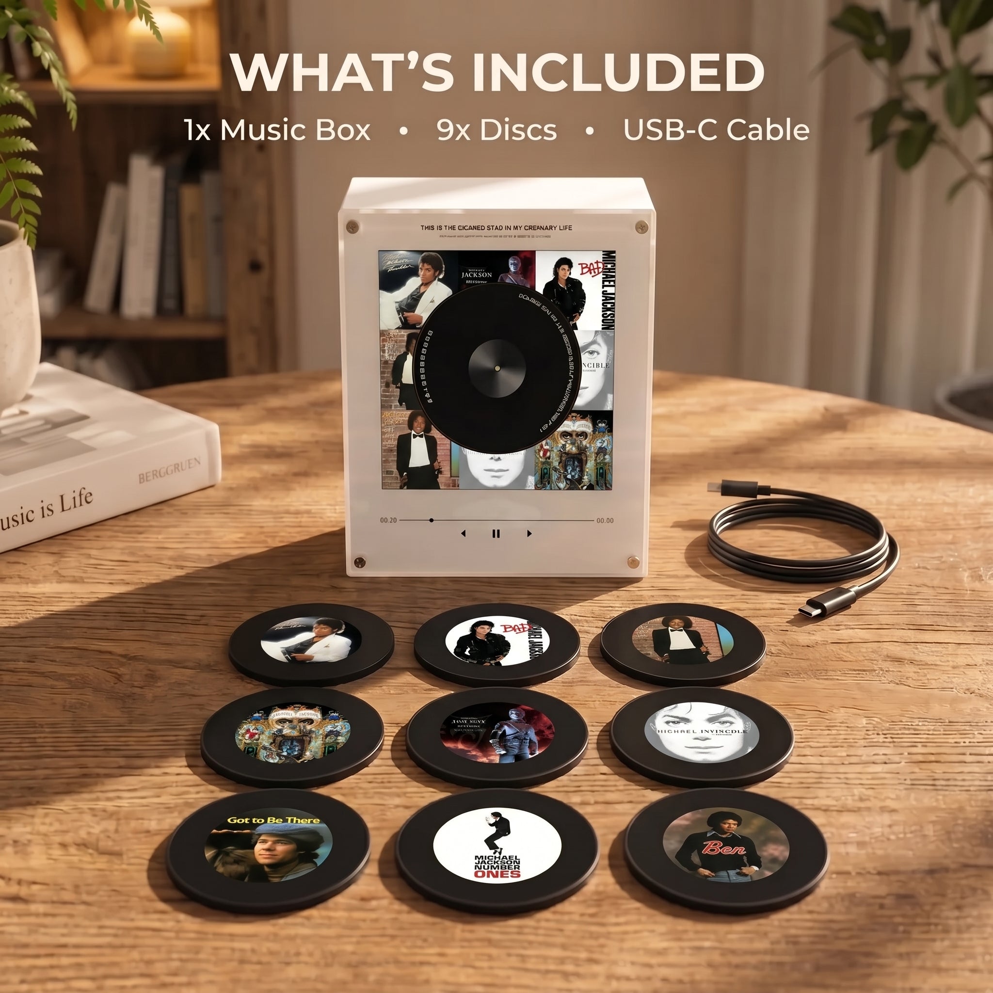 🎵 Iconic Pop Star NFC Fridge Magnet Music Player 