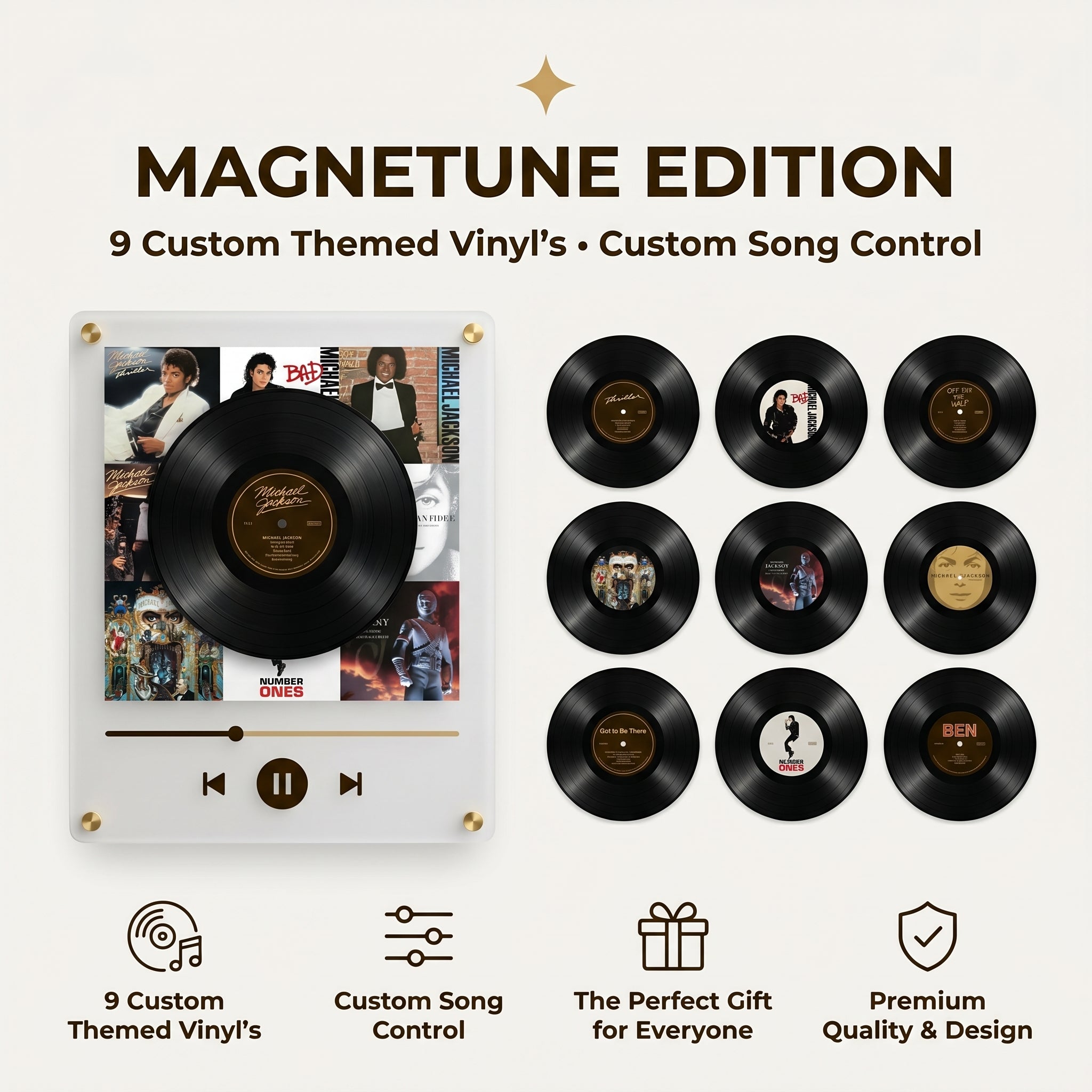 🎵 Iconic Pop Star NFC Fridge Magnet Music Player 