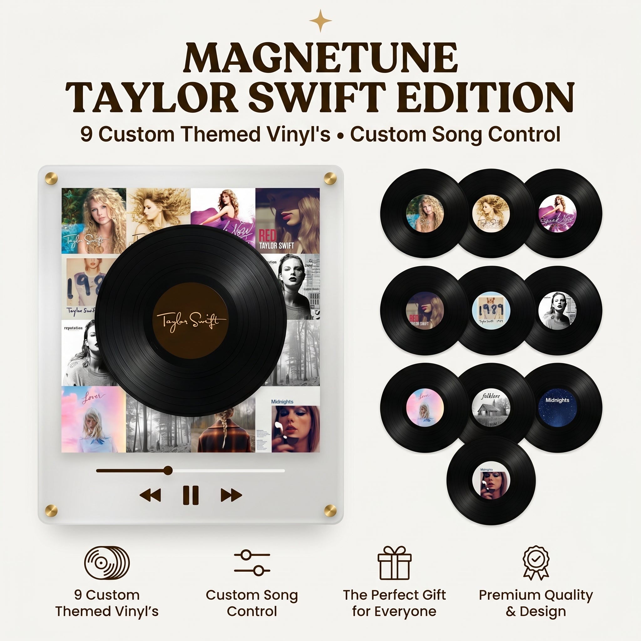 🎵 Iconic Pop Star NFC Fridge Magnet Music Player 