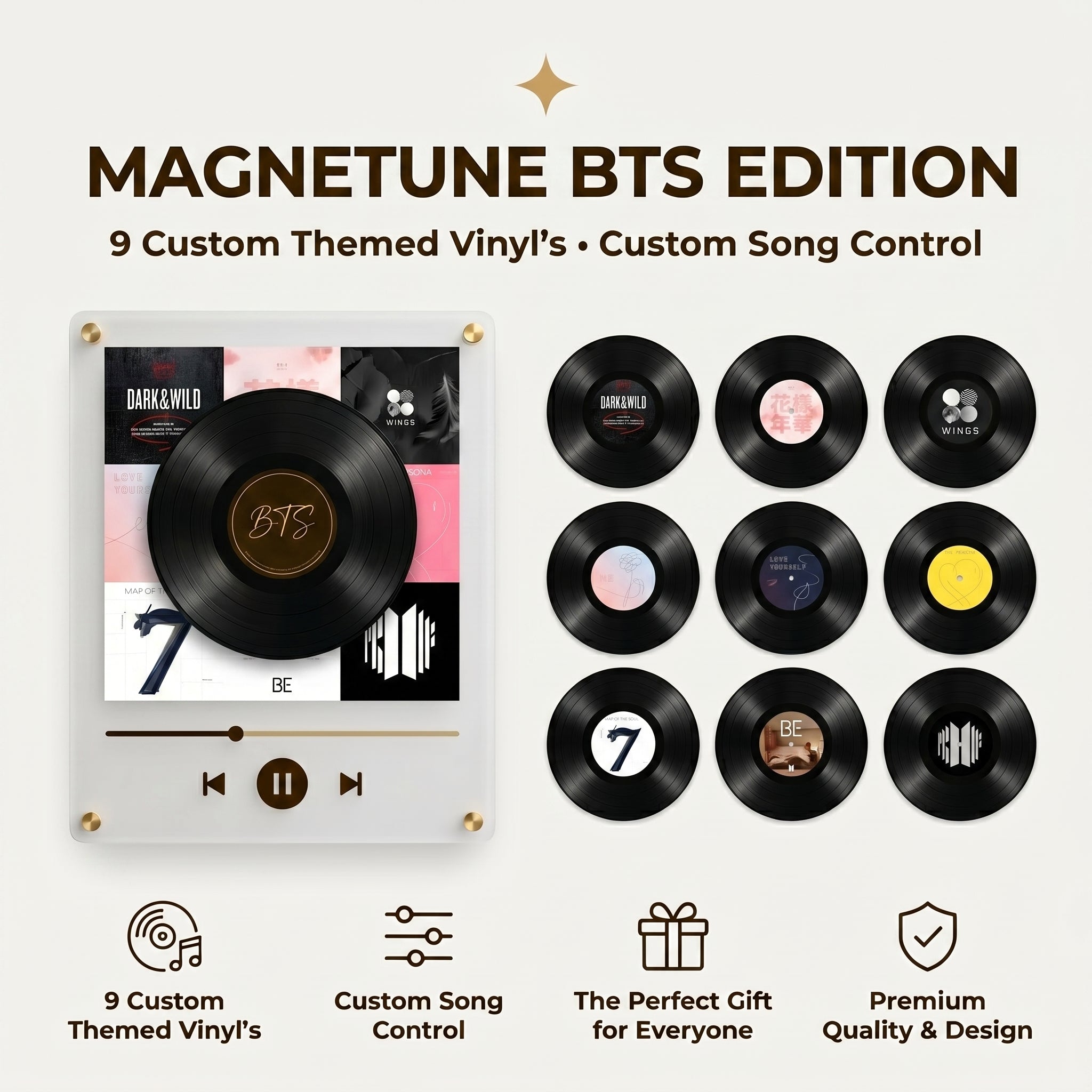 🎵 Iconic Pop Star NFC Fridge Magnet Music Player 